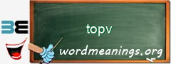 WordMeaning blackboard for topv